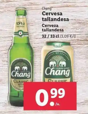 Lidl Chang cerveza tailandesa oferta