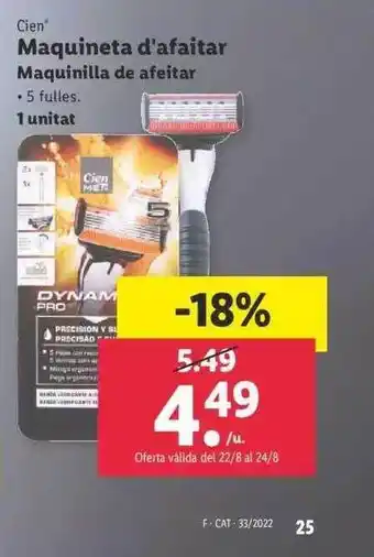 Lidl Cien maquinilla de afeitar oferta