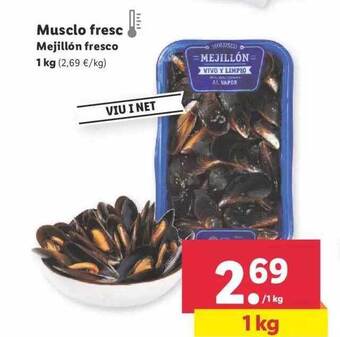 Lidl Mejillón fresco oferta