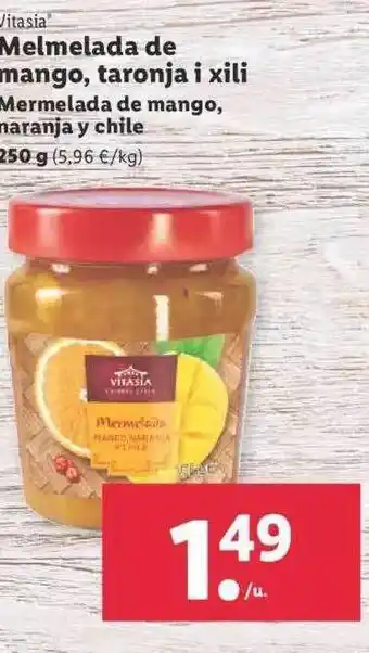 Lidl Vitasia mermelada de mango naranja y chile oferta