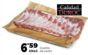 Supermercados Lupa Costilla de cerdo oferta