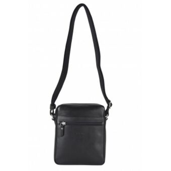 El Potro Bolso bandolera hombre en piel vacuno color negro - box oferta