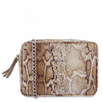 El Potro Bolso bandolera mujer en lona color camel - serpiente oferta
