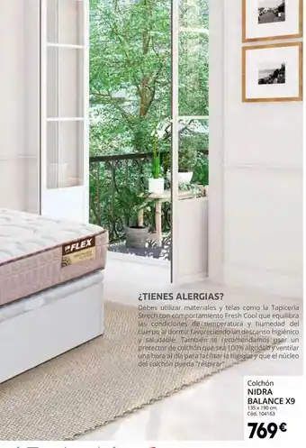 Conforama Colchón nidra balance x9 oferta