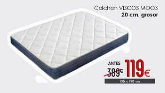 Atrapamuebles Colchón viscos moos 20 cm. grosor oferta