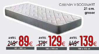 Atrapamuebles Colchón viscosmart 21 cm grosor oferta