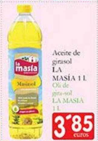 Supermercados Bip Bip Aceite de girasol la masía oferta