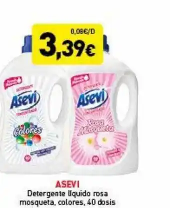 Hiperber Asevi detergente líquido rosa mosqueta colores 40 dosis oferta