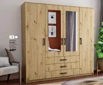 Conforama Armario duna con 4 puertas batientes oferta