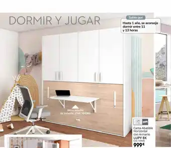 Conforama Cama abatible horizontal con armario lupy 8k oferta