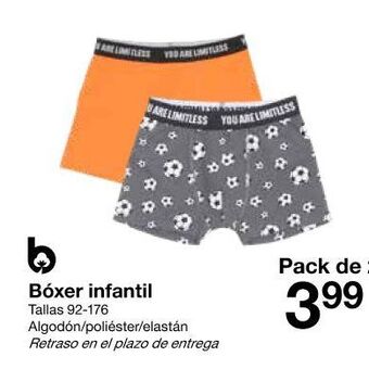 Zeeman Bóxer infantil oferta