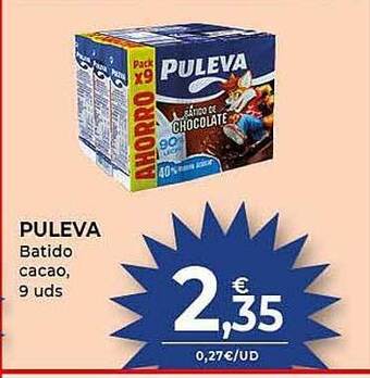 CashDiplo Puleva batido cacao 9 oferta
