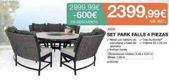 Costco Agio set park falls 4 piezas oferta