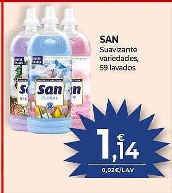 CashDiplo San suavizante variedades 59 lavados oferta