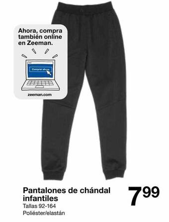 Zeeman Pantalones de chándal infantiles oferta
