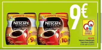 Masymas NESCAFÉ Natural o Descafeinado Pack Ahorro 2x200g oferta