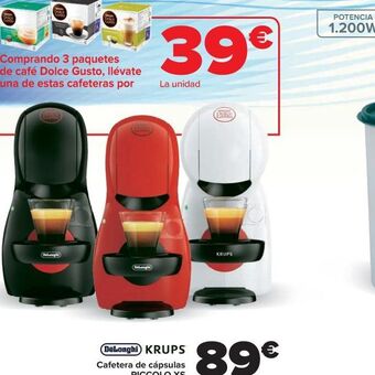 Carrefour Cafetera de cápsulas oferta