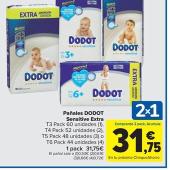 Carrefour Pañales dodot oferta