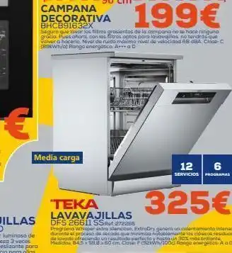 Tiendas Electrón Media carga campana decorativa 199€ bhcb91632x seguro que lavar los filtros grasientos de la compona no te hace ninguna g oferta