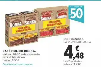 Supercor 2a unidad -50% café molido bonka oferta