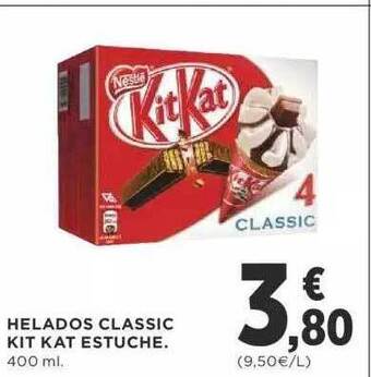 Supercor Helados classic kit kat estuche oferta