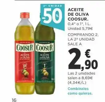 Supercor 2a unidad -50% aceite de oliva coosur oferta