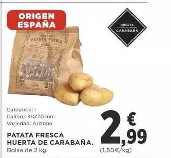 Supercor Patata fresca huerta de carabaña oferta