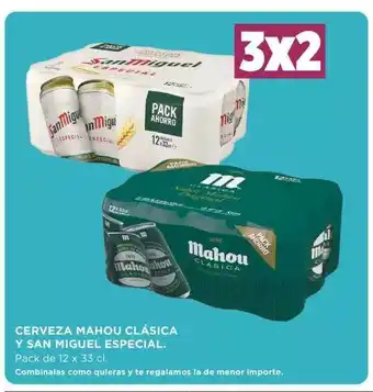 Supercor Exprés Cerveza mahou clásica y san miguel especial oferta