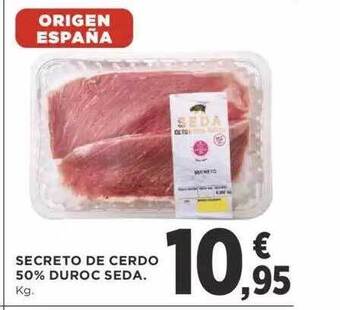 Supercor Secreto de cerdo 50% duroc seda kg oferta