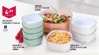 ALDI Home creation ensaladera - cuencos oferta