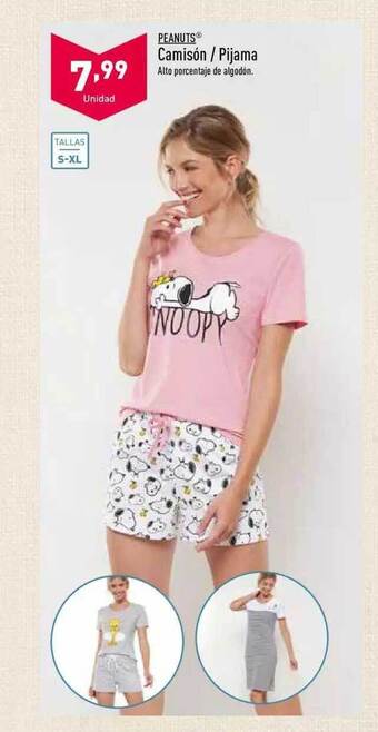 ALDI Peanuts camisón - pijama oferta