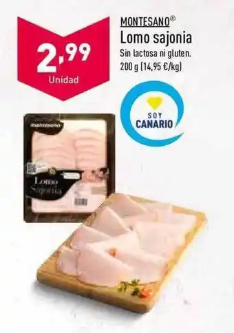 ALDI Montesano lomo sajonia oferta
