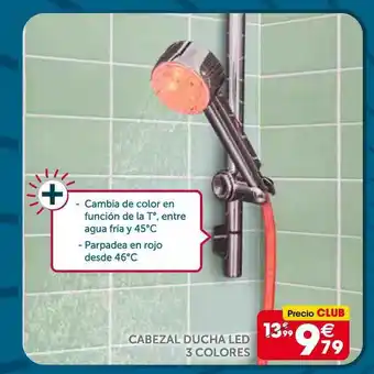 GiFi CABEZAL DUCHA LED 3 COLORES oferta