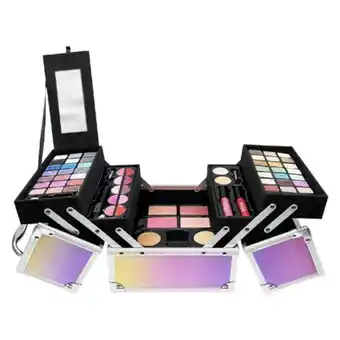Hologradic cube matetin metalico de maquillaje cuadrado