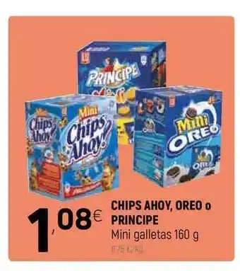 Coviran CHIPS AHOY, OREO o PRINCIPE Mini galletas 160g oferta