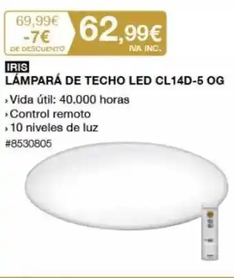 Costco IRIS LÁMPARÁ DE TECHO LED CL14D-5 OG oferta