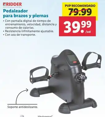 Lidl Pedaleador para brazos y piernas fridder oferta