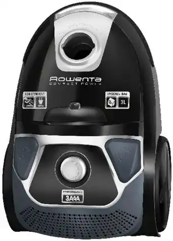 MediaMarkt Reacondicionado aspirador con bolsa - rowenta compact power cyclonic ro3995ea, 750 w, 3 l, 75 db, negro oferta