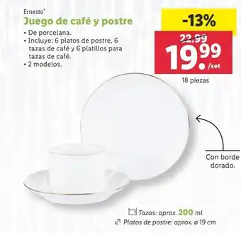 Lidl Juego de café ernesto oferta