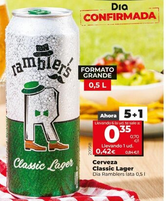 Dia Classic Lager Cerveza oferta