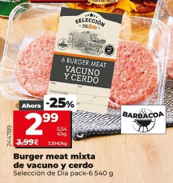 Dia Burger Meat Mixta de Vacuno y Cerdo oferta