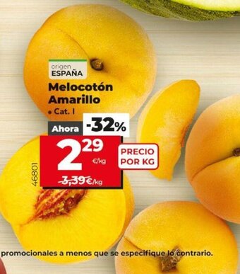Dia Melocotón Amarillo oferta