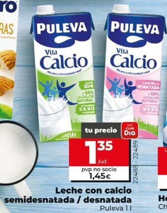 Dia Leche Con Calcio Semidesnatada/Desnatada oferta