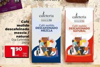 Dia Dia Cafeteria Café Molido Descafeinado Mezcla/Natural oferta