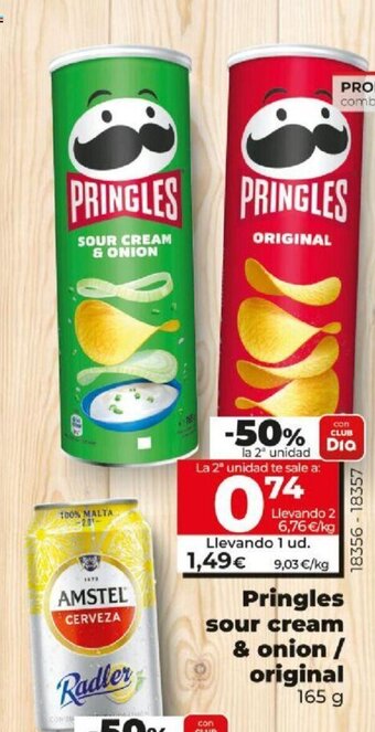 Dia Pringles Sour Cream & Onion Original oferta