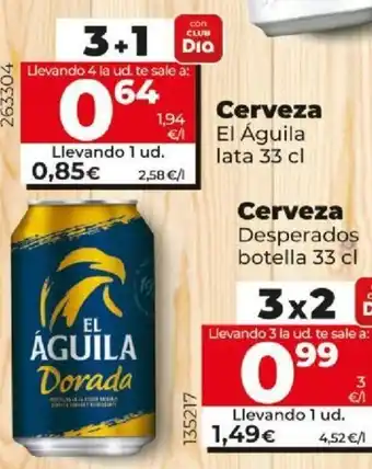 Dia El Águila Lata 33cl oferta