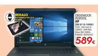 ORDENADOR PORTÁTIL HP 250 G7 I3-1005G1