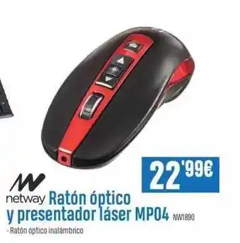 Beep Netway Ratón óptico y presentador láser MP04 NW1890 oferta