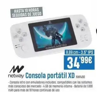 Beep Netway Consola portátil XD NW1460 oferta