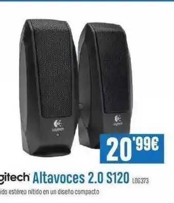 Beep Logitech Altavoces 2.0 S120 L0G373 oferta